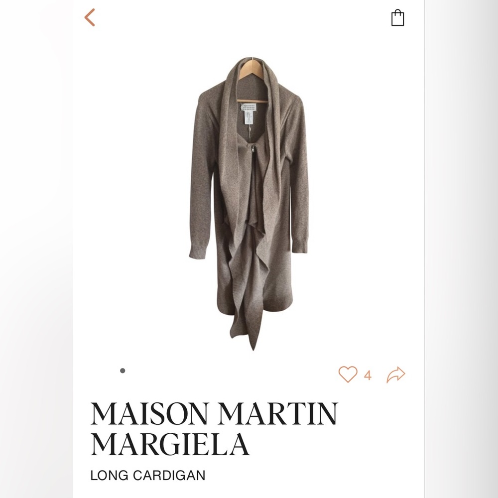 Madison Martin Margiella Long Cashmere Cardigan